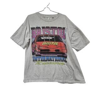 Bristol International Raceway XLarge NASCAR 90s Team Champ Doublesided Tshirt